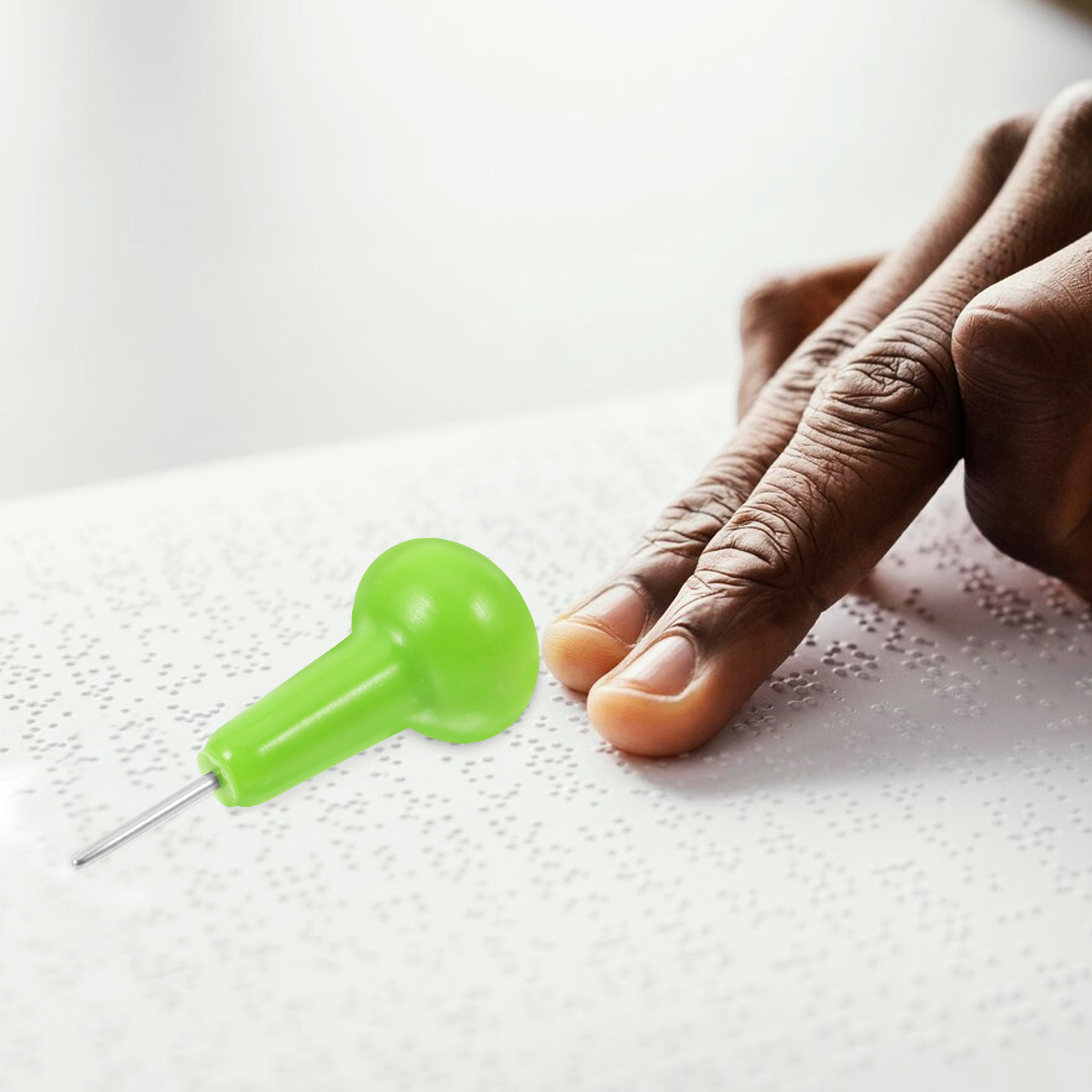시각 장애인을 위한 학습용 녹색 휴대용 점자 펜, 촉각 - Writing Tools 리뷰 및 가격