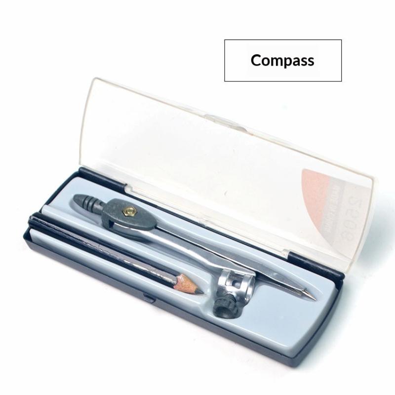 금속 잠금 장치가 있는 컴퍼스 세트, 휴대용 원 그리기 - Math Geometry Set With Compass 리뷰 및 가격